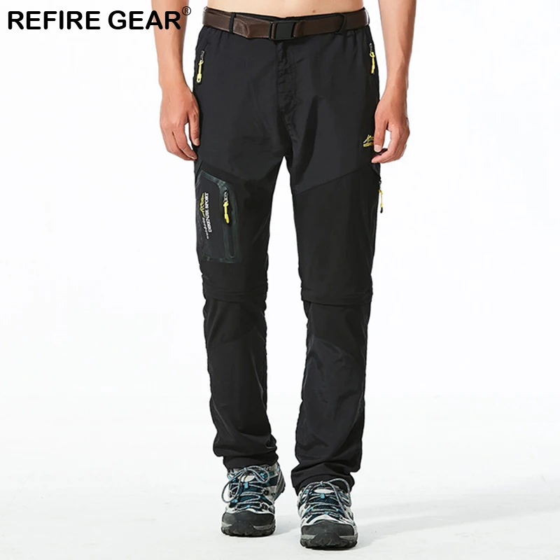 Refire gear, новинка, спортивные штаны для мужчин, съемные, быстросохнущие, для улицы, тактические, для прогулок, камуфляжные штаны, для рыбалки, кемпинга, дышащие брюки