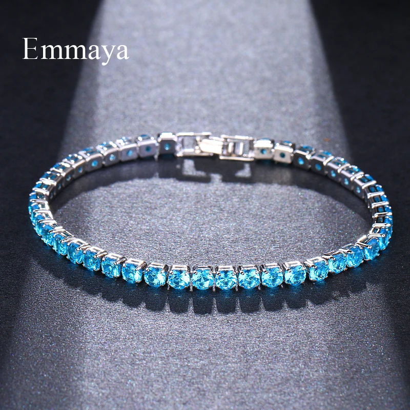 Бренд Emmaya 7 цветов модный роскошный браслет из искусственных циркониевых бусин