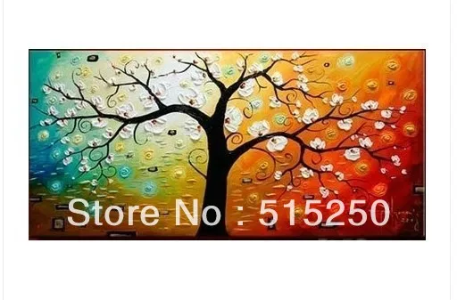 MODERN ABSTRACT HUGE WALL ART OIL PAINTING ON CANVAS art tree (No frame)|painting jesus|frame canvas oil paintingframe fork |