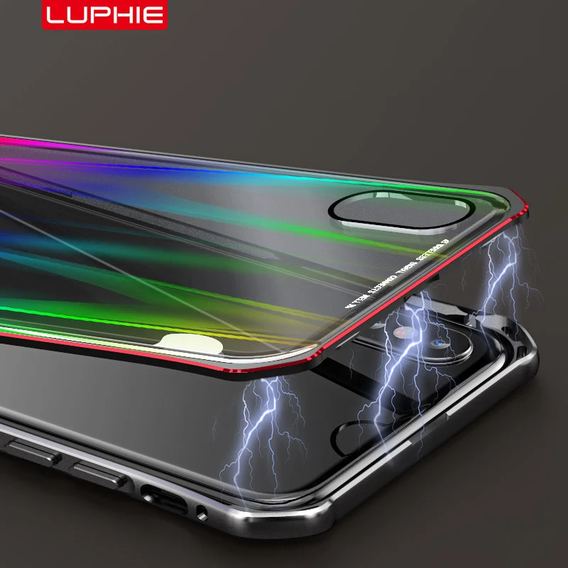 Для Apple iPhone X XS Max XR 8 7 Plus Магнитная Адсорбция CNC Алюминиевый металлический бампер