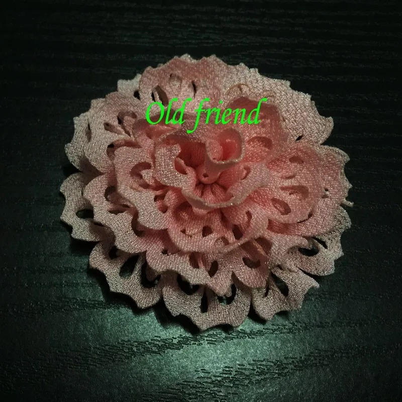 100 шт./лот 15 цветов модные плотные тканевые ушные цветы для повязок на голову