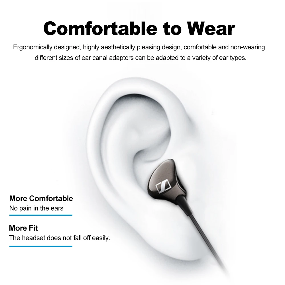 Проводные наушники Sennheiser CX275s 3,5 мм, стерео наушники, игровая Музыкальная гарнитура с динамической катушкой, наушники для смартфона