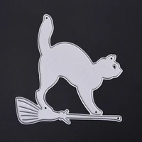 ylcd480 playing cat metal cutting dies for scrapbooking stencils diy album cards decoration embossing folder die cuts template