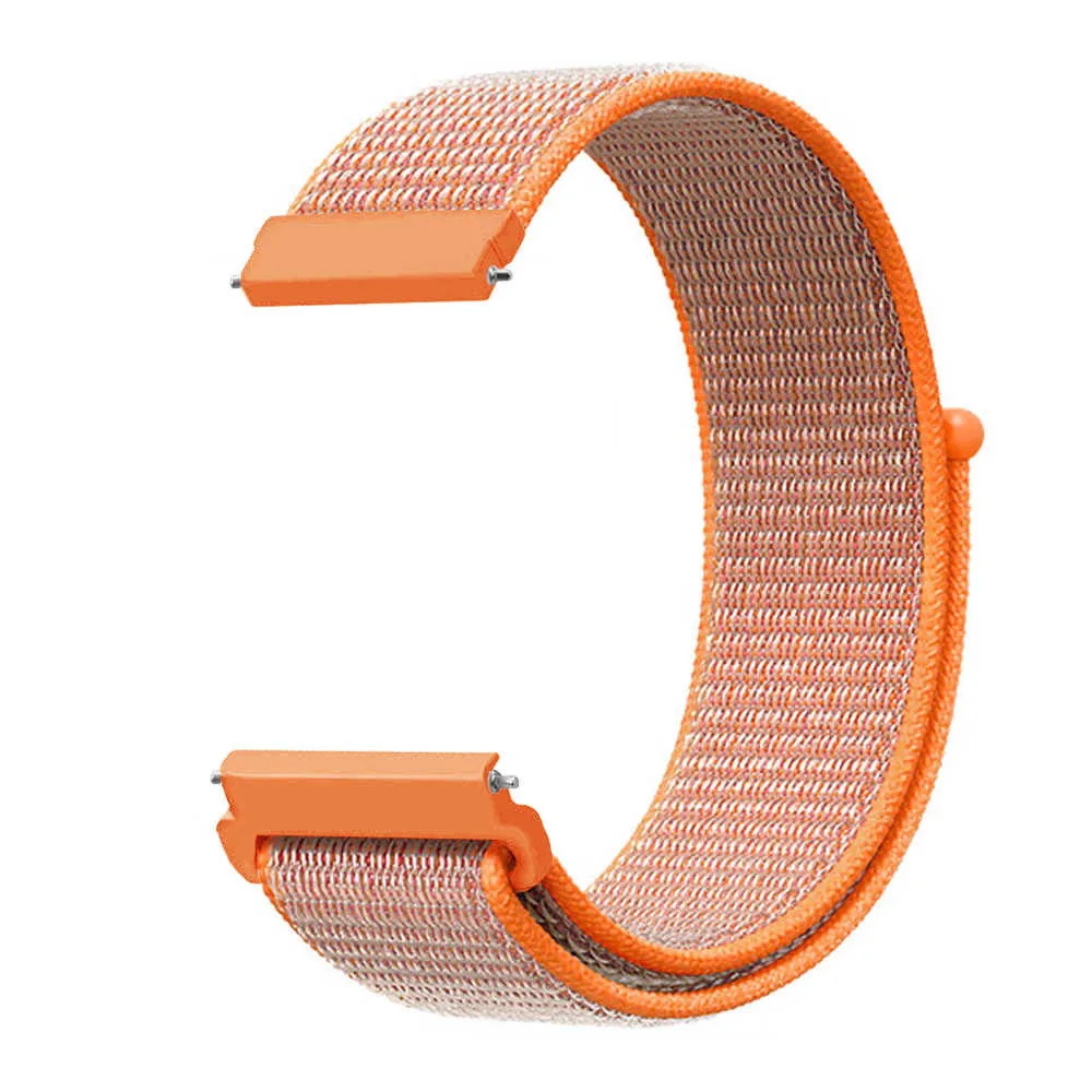 22 мм 20 нейлоновый ремешок для Xiaomi Amazfit Bip Pace на запястье липучке Смарт часы