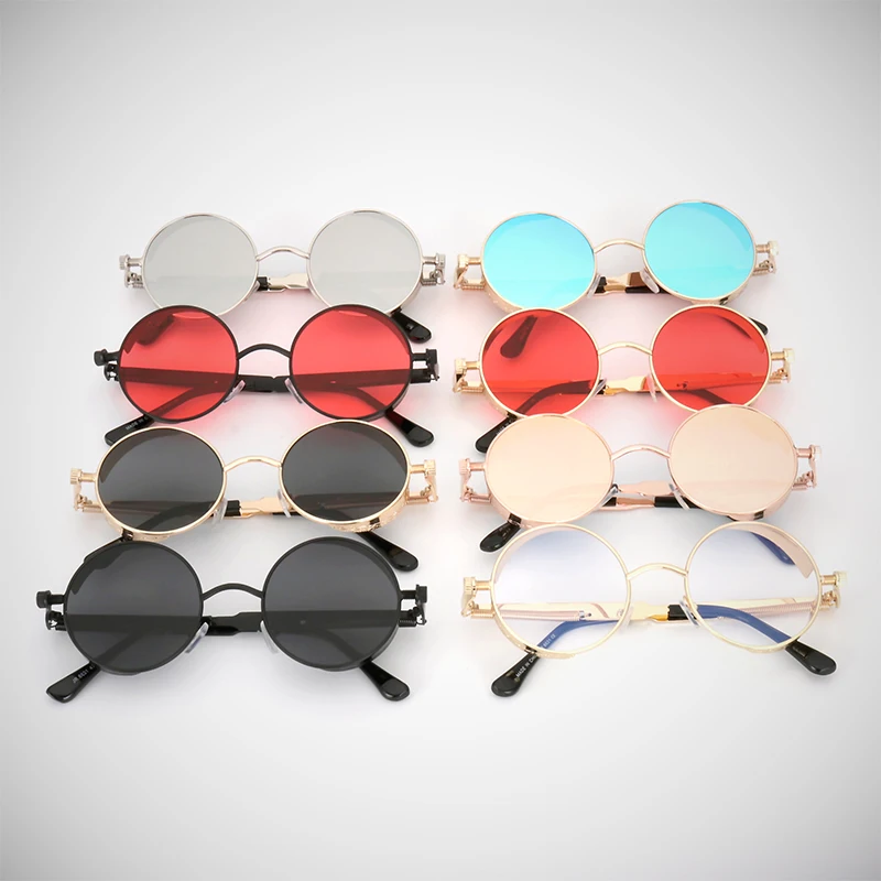 Солнцезащитные очки с зеркальным покрытием в стиле ретро|mens round sunglasses|round sunglassesf