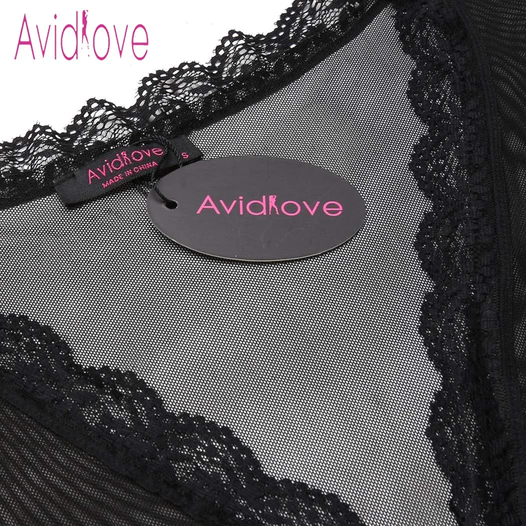 Женский кружевной халат с длинным рукавом Avidlove сексуальное эротическое белье