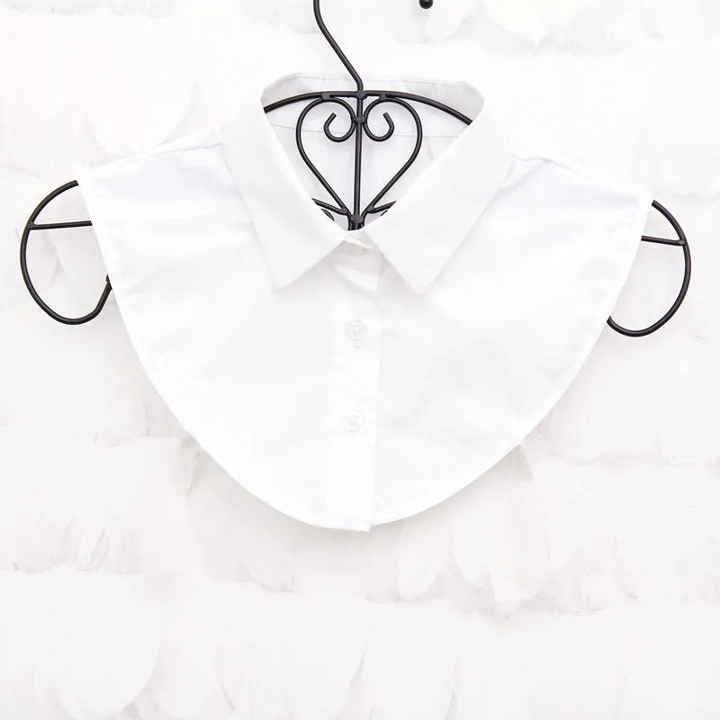 10 Shirt Fake Collar White& Black Tie Vintage Detachable Collar False Collar Lapel Blouse Top Women Clothes Accessories - Цвет: 10