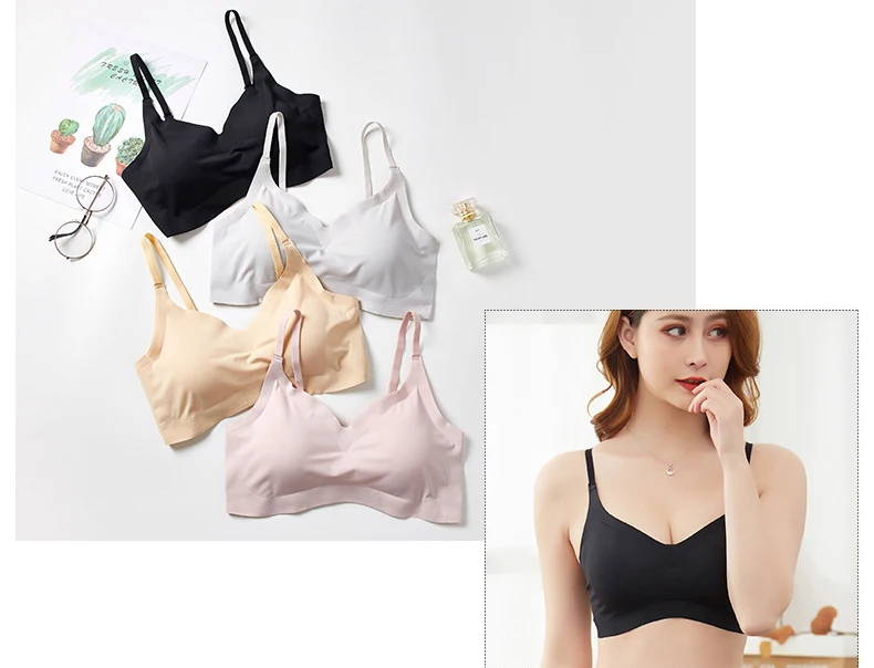 Бесшовные бюстгальтеры для женщин, отжимать Bralette Soutien Gorge Femme, без косточек, Soutien Gorge Femme, комфортное нижнее белье, подтягивающий бюстгальтер