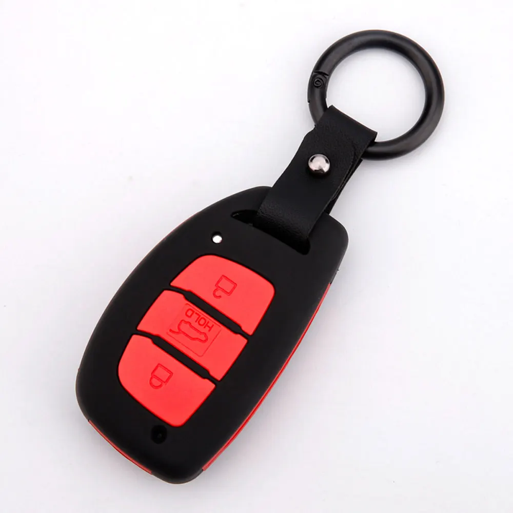 Чехол для ключей автомобиля из углеродного волокна для hyundai Tucson IX25 IX35 Creta Mistra Elantra Verna Smart Remote Fob Защитная крышка Держатель Брелок Сумка