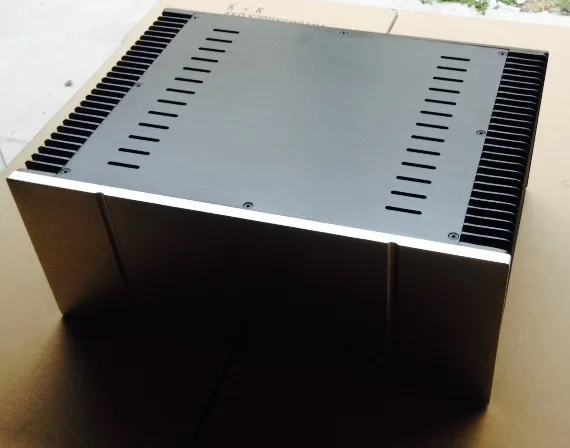 B-001 CNC все алюминиевые корпусные корпуса чехол Коробка для DIY аудио усилитель мощности 430 мм* 311 мм* 180 мм 430*311*180 мм