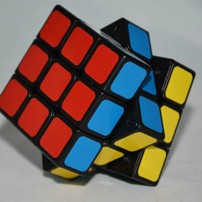 Магический куб головоломка 5 7 см Fangshi Shuangren 3x3x3 Speedcube черная Базовая игрушка для