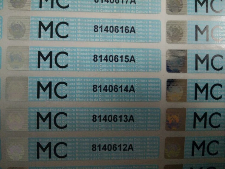 Бесплатная подгонка 10000 шт./лот динамический цифровой штрих код Голограмма