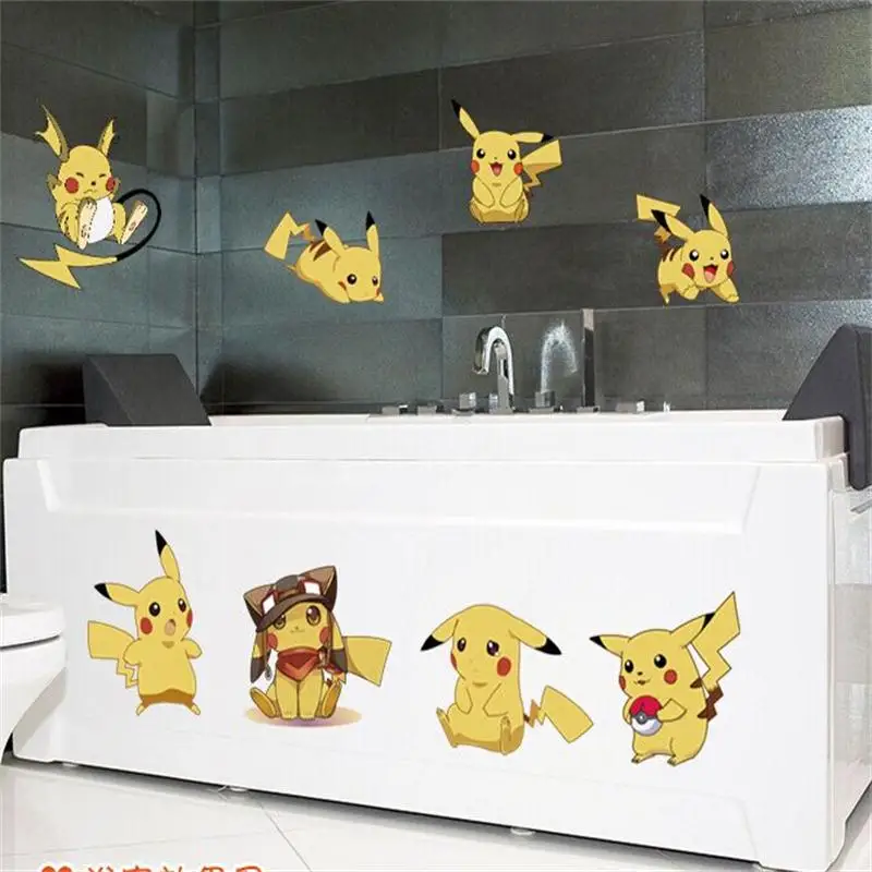 Мультфильм Amination Pokemon плакат наклейки Go Стикеры Пикачу для детей спальня
