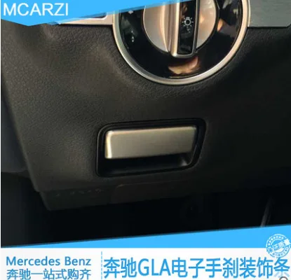 

High Quality Sequin For Mercedes Benz GLA/CLA/A/B Electronic Handbrake Cover Stainless Steel Decorative Interior Modifications