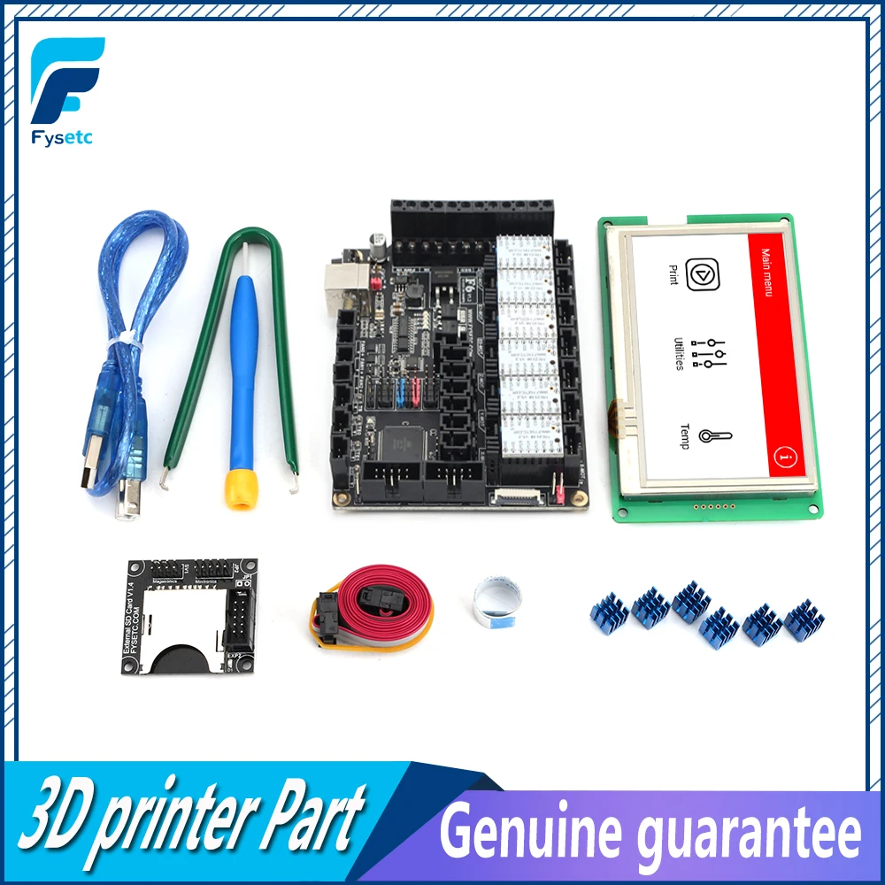 Материнская плата все в одном FYSETC F6 V1.3 + сенсорный экран 4 3 дюйма с SD ридером 6 шт.