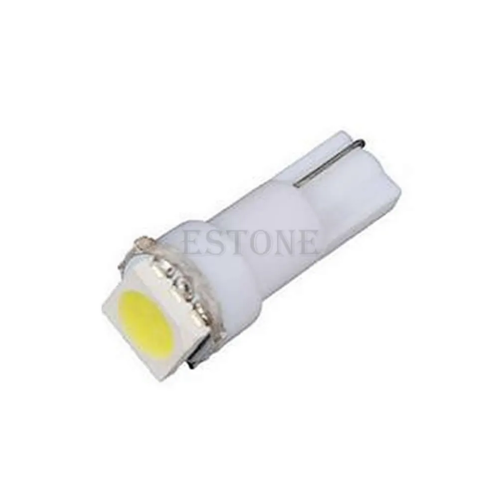 Светодиодные лампы для приборной панели автомобиля 10 шт./лот T5 5050 1SMD 70 73 74 2721