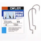 Рыболовный крючок без крючка, 9 размеров, крючок под червя #-6 #, 50 прочность, 1 упаковка