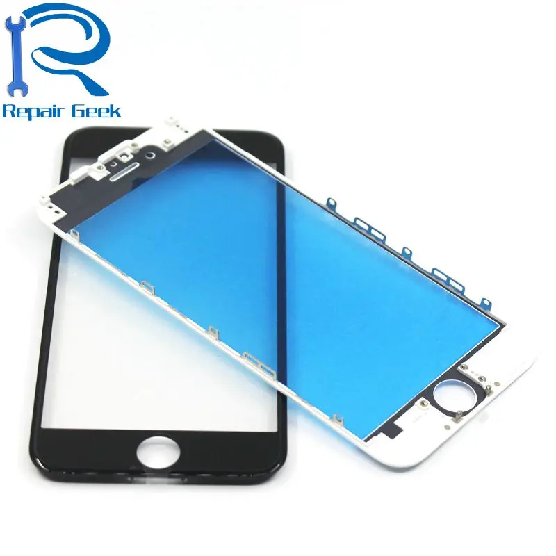 Ремонт Geek 2 шт Холодный пресс Передний экран стекло с рамкой для iphone 5 5S 5c 6 6s 7 7g 8 8p