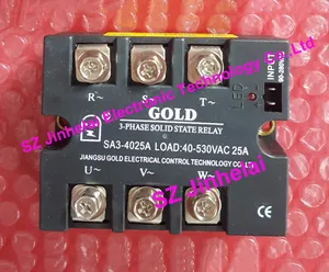 New and original SA34025A   SA3-4025A  GOLD  3-PHASE AC Solid state relay    40-530VAC  25A