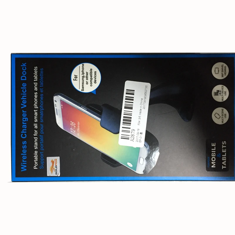 

QI Car Wireless Charger Phone Stand for iPhone 8 X for Samsung Galaxy S8 Note 8 Plus Wireless Charging For Note5 S6+S7 edge