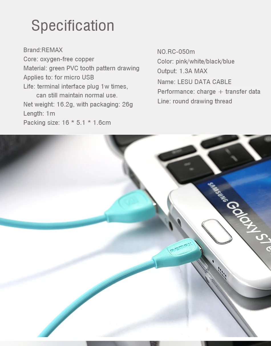 REMAX LESU Micro USB Data Cable Zinc Alloy 1m Sync Transfer Fast Charging Charger for Xiaomi/samsung | Мобильные телефоны и