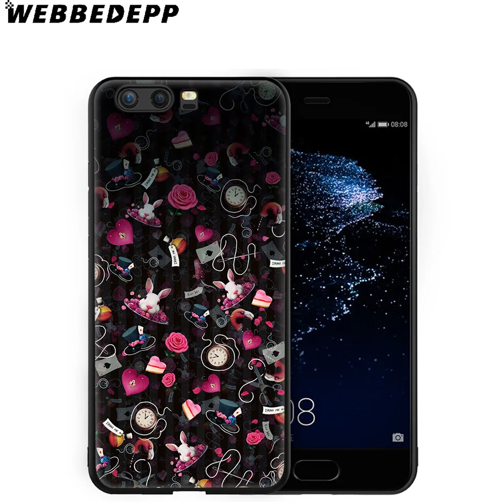 WEBBEDEPP Алиса в стране чудес мягкий чехол для Huawei P8 P9 P10 P20 P30 Lite Pro P Smart Z Plus 2019 Y6 Prime 2018