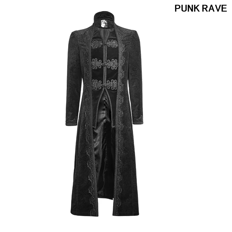 

Gothic Palace Jacquard Party Vintage Paisley Classical Men Coats Gorgeous Retro Flower Pattern Long Jacket PUNK RAVE Y-651