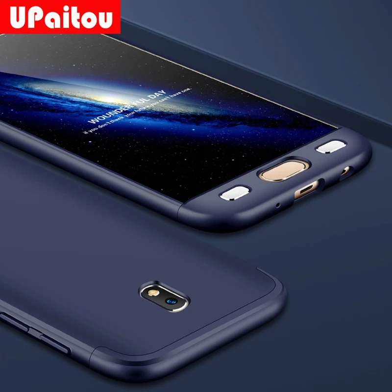 360 Degree Full Case For Samsung Galaxy J5 J7 Pro Prime J6 J4 Plus J3 J8 3in1 Hard Cover J530 J330 J327 J730 J727 |