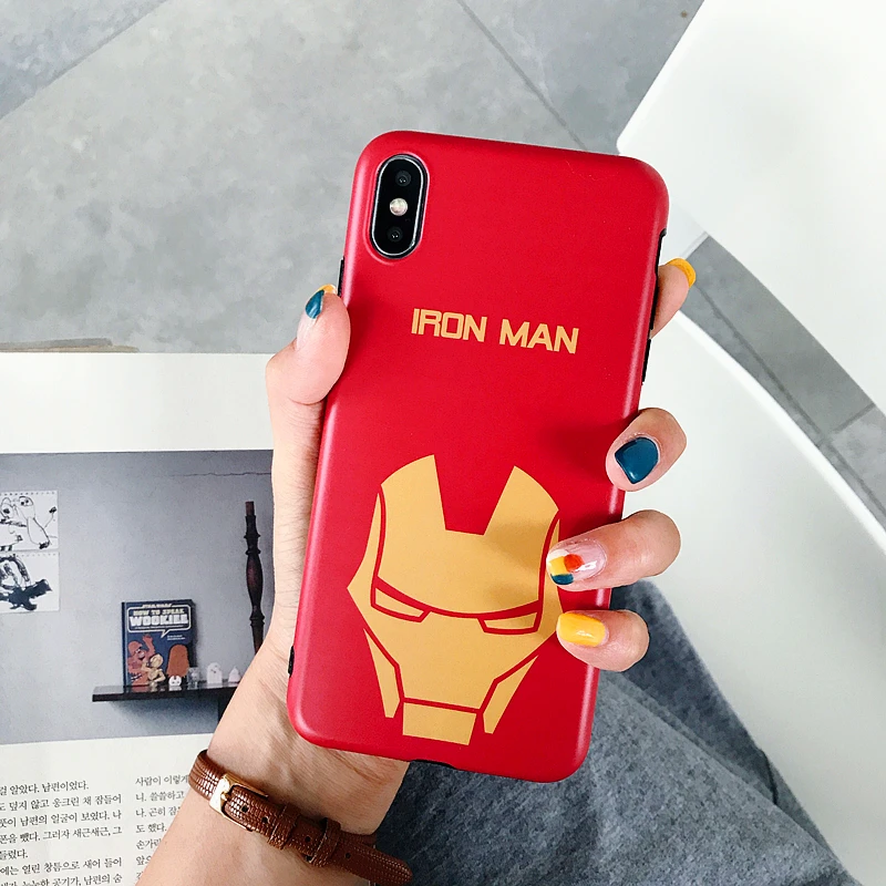Чехол для телефона Marvel Avengers с эффектом потертости iphone 6 6S 7 8 plus X 10 XR XS MAX человеком