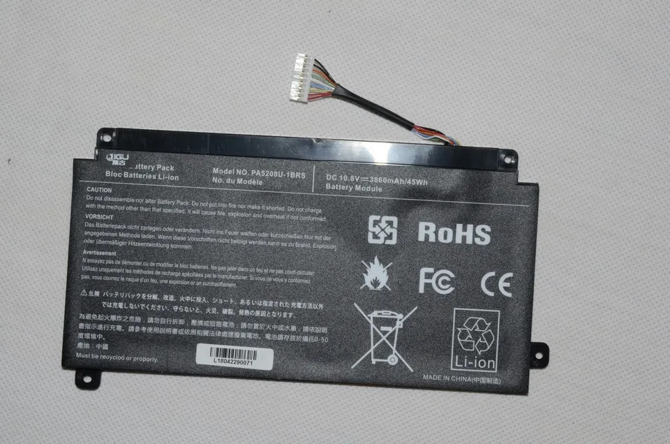 Jigu батарея для ноутбука PA5208U-1BRS CB35-C3300 CB30-A3120 B3122 для Toshiba Satellite P55W B5224 C5314