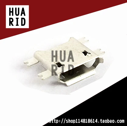 50 шт./микро USB разъем мама сиденье 4 Pin SMD Тонущая пластина Женская головка|4 pin