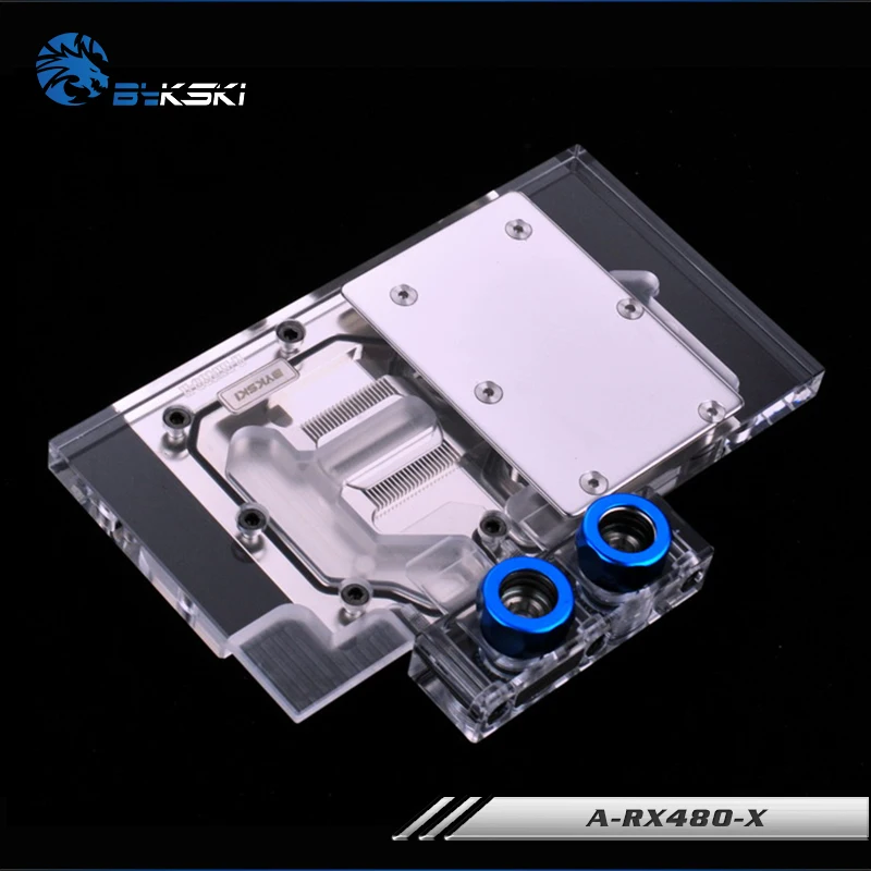 Bykski A RX480 X полноэкранная Графическая карта блок водяного охлаждения RGB/RBW для всех