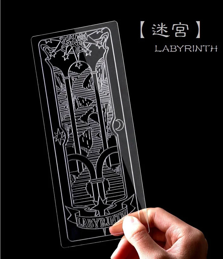Аниме cardcaptor sakura KINOMOTO SAKURA clow card прозрачные карты косплей костюм реквизит
