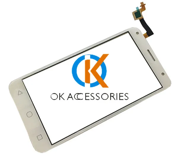 Дигитайзер сенсорного экрана для Alcatel Touch PIXI 4 5 0 OT 5010 OT5010 5010D 5010E черно белый цвет с