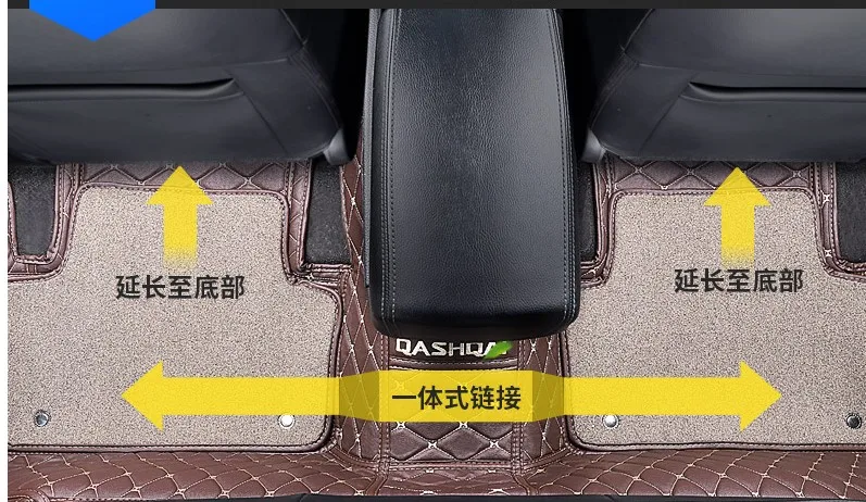 Автомобильный коврик для ног для Nissan Qashqai на заказ передний и задний напольный коврик для стайлинга автомобилей