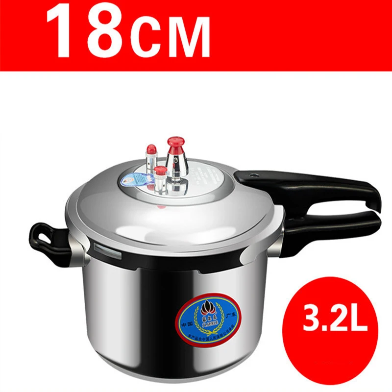 Pressure cooker explosion-proof Stainless steel soup pot kitchen cookware cooking gas induction household commercial saucepan - Цвет: 3.2L Gas induction