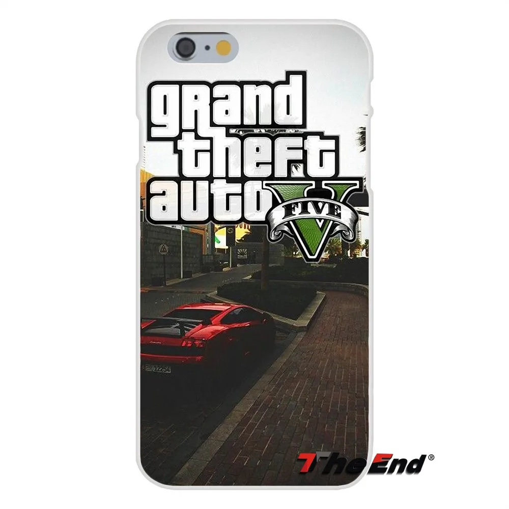 Силиконовый чехол для телефона iPhone X 4 4S 5 5S 5C SE 6 6S 7 8 Plus Galaxy Grand Core Prime Alpha GTA San Andreas Theft