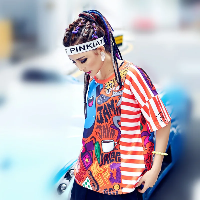 Jus. be.never/женские красные футболки с рисунком harajuku Корейская кавайная белая