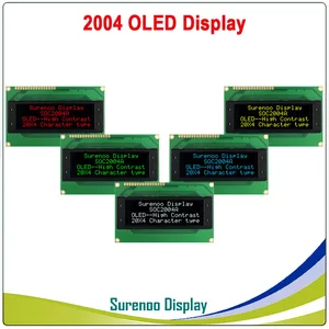 Реальный OLED-дисплей, военный уровень 2004 204 20*4 символьный ЖК-модуль LCM встроенный WS0010, поддержка последовательного SPI