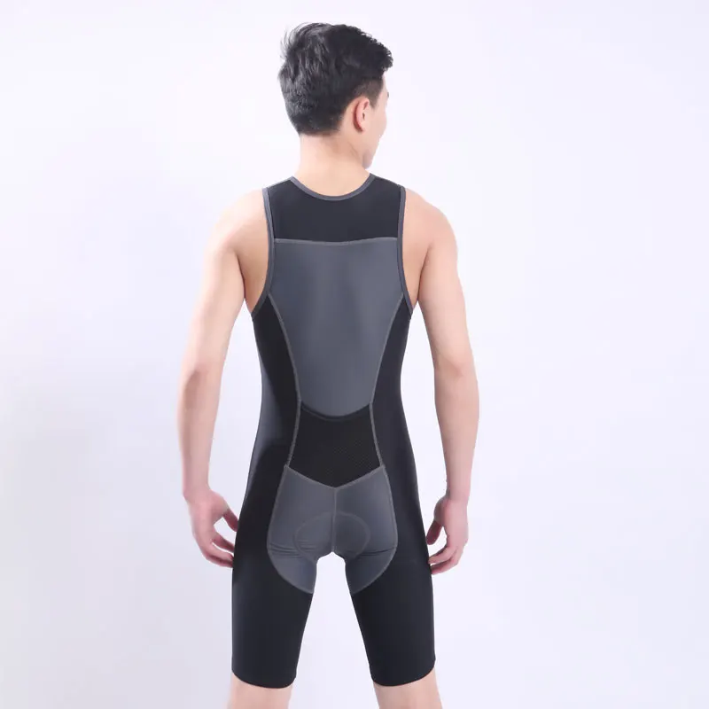 Триатлонный костюм Ironman закрытый купальник без рукавов цельный для велоспорта