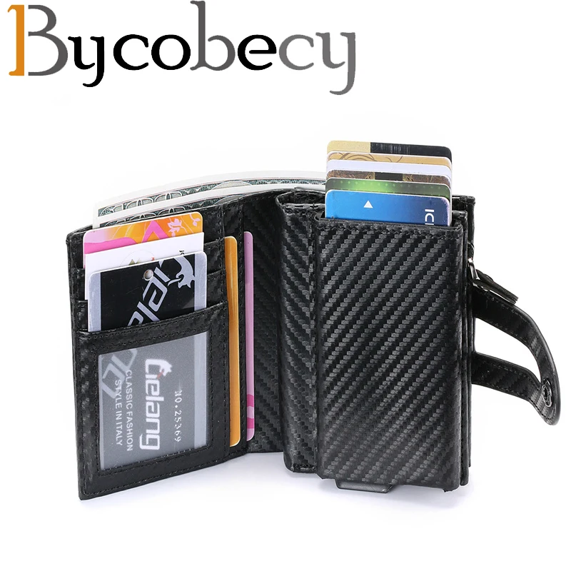 Винтажный смарт кошелек Bycobecy из искусственной кожи кошельки для монет магнитный