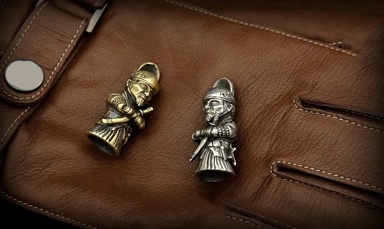 EDC тибетский серебряный латунный нож бусины кулон уличный Паракорд DIY украшения тибетский серебряный латунный снаряжение для кемпинга EDC инструменты