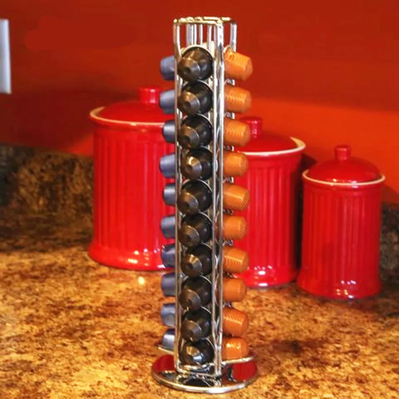 2019 держатель для кофейных капсул Nespresso вращающаяся стойка подставка полка