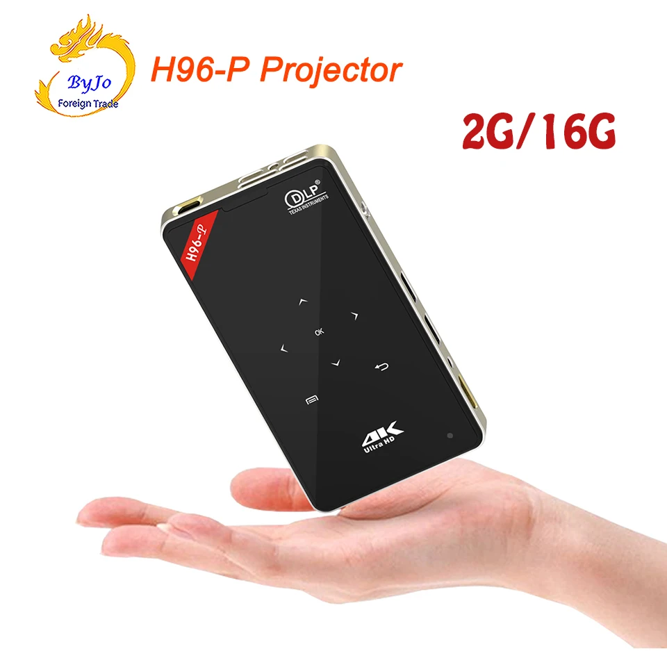 

Портативный карманный мини-проектор S905, 2 ГБ, 16 ГБ, DLP, Android, Система домашнего кинотеатра H96p