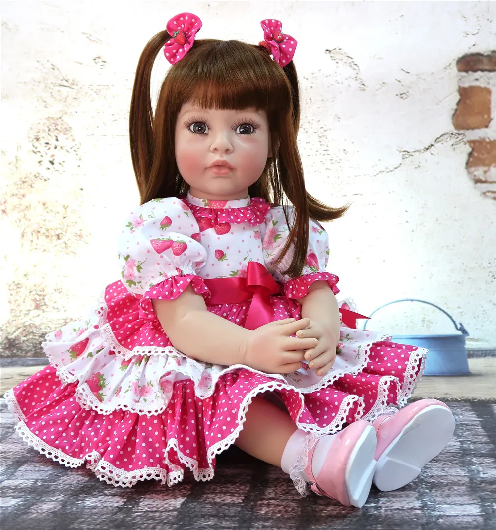 

NPK 24"/60 cm Bebe Alive Silicone Reborn Baby Toddler Princess Girl Dolls Toys for Children Girls Adoras Birthday Gift Dolls