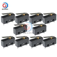 10pcs micro switch 5a 250v tact switch on off 3 pin buckle new micro switch kw11 3z