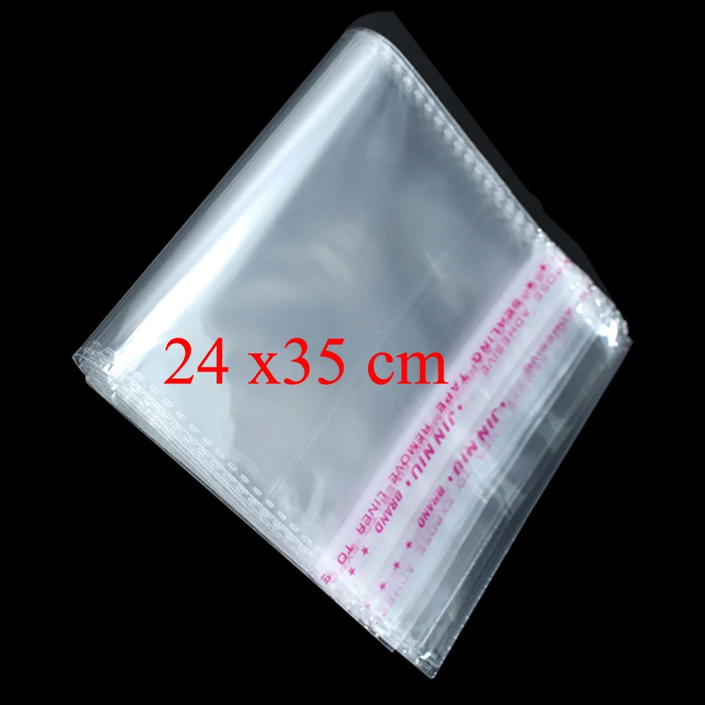 100pcs 24x35cm 20/40/50/100/300/500/1000 шт.; ; детское нижнее белье "сделай сам" прозрачные целлофановые пакеты Пластик из полиуретана с открытыми порами карты Дисплей самоклеющиеся кожуру печать - Цвет: 100pcs 24x35cm