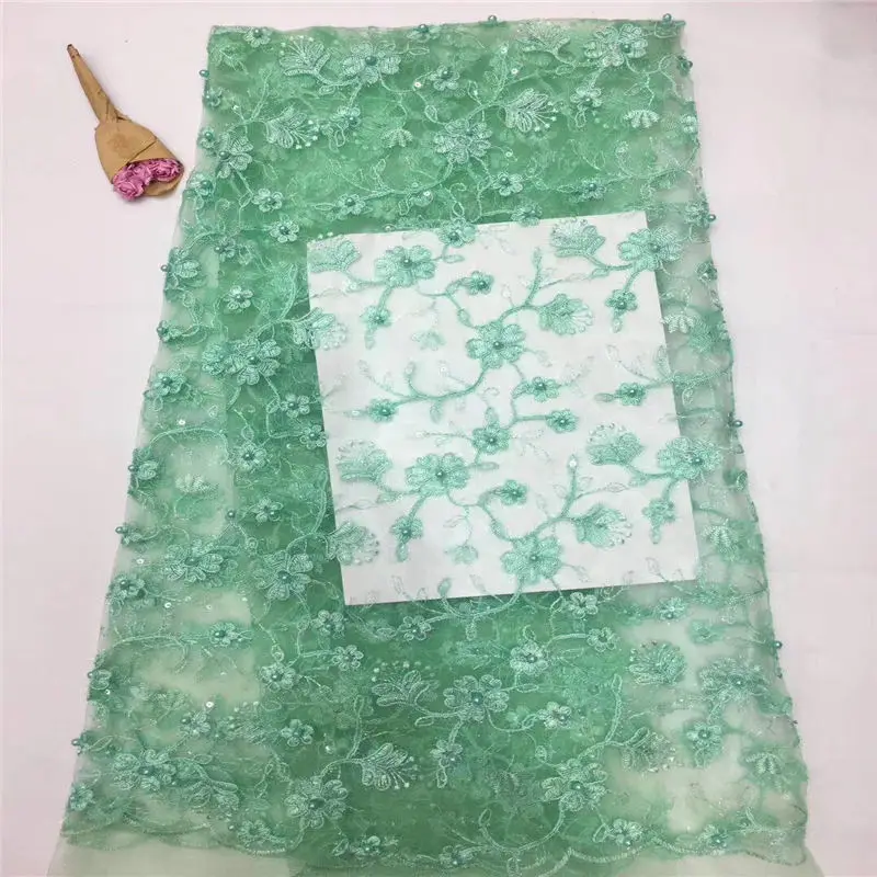 Onion Nigerian French Lace Fabric African Tulle With Beaded High Quality Wedding For Dress J1316 | Дом и сад