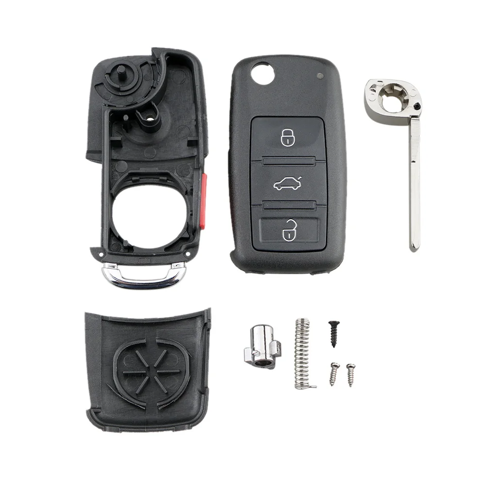 3 + 1 кнопочный чехол для дистанционного ключа VW Volkswagen Phaeton Touareg 2002 2010 Чехол