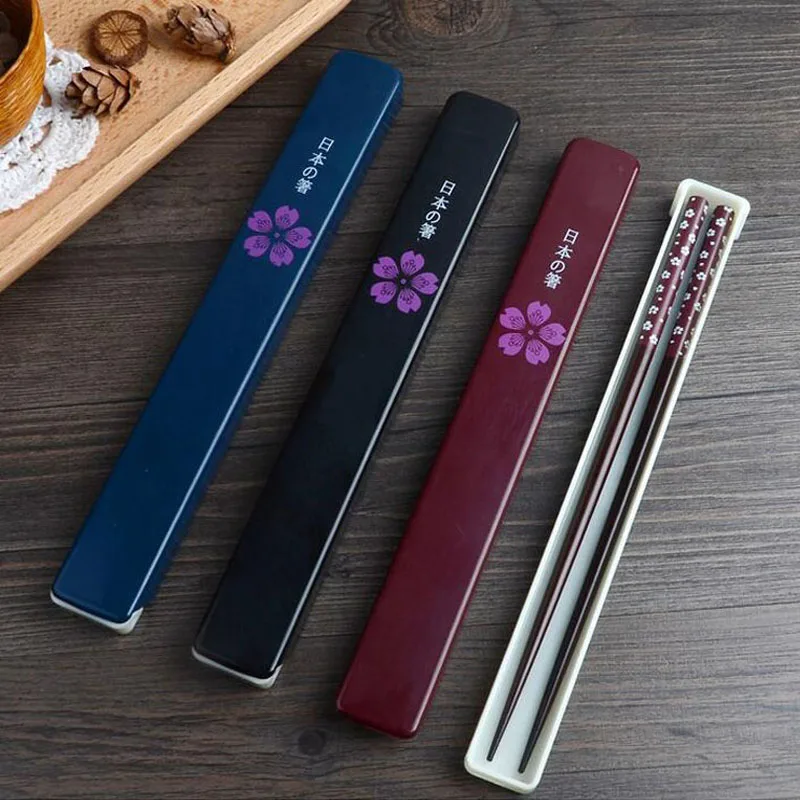 100 пара/лот японские палочки для еды из натурального дерева ручной работы Bento Partner